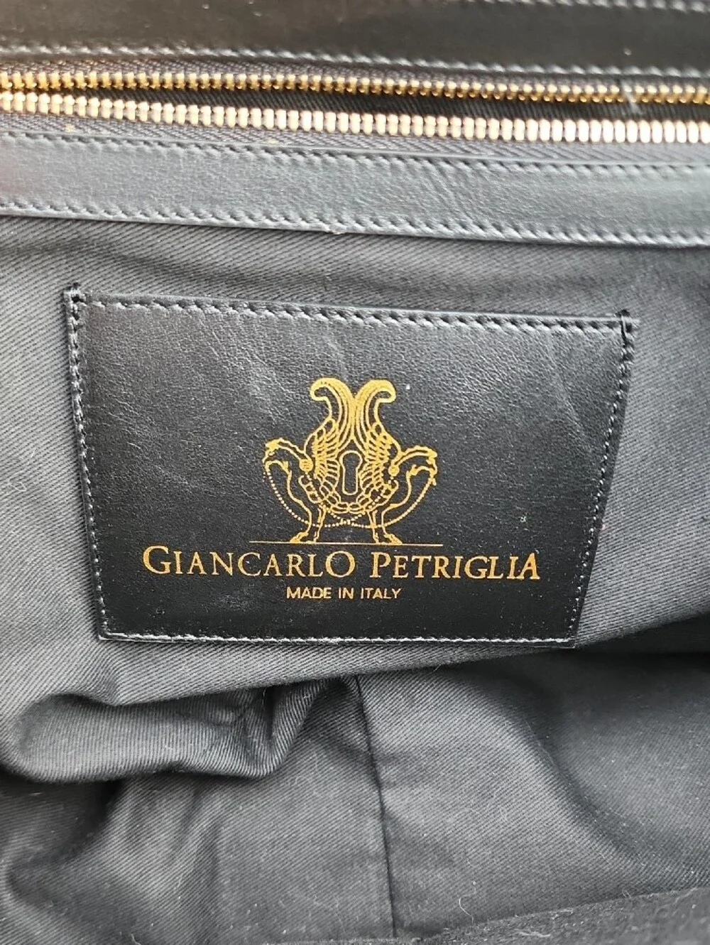 Giancarlo Petriglia Script-Detail Tote Bag Made In Italy